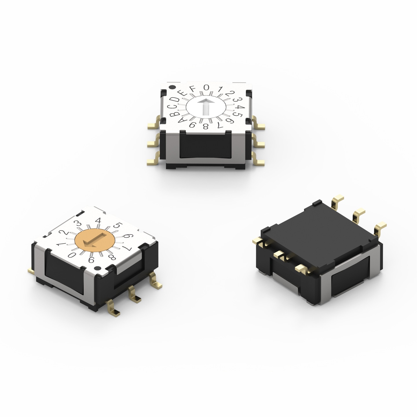 rsvt様 WS-ROSV SMT IP67 Rotary Switch with Arrow Type Actuator 7x7